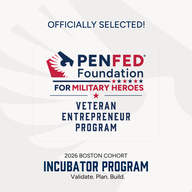 PenFed Foundation for Military Heroes, Veteran Entrepreneur Program, Officially Selected, 2026 Boston Cohort